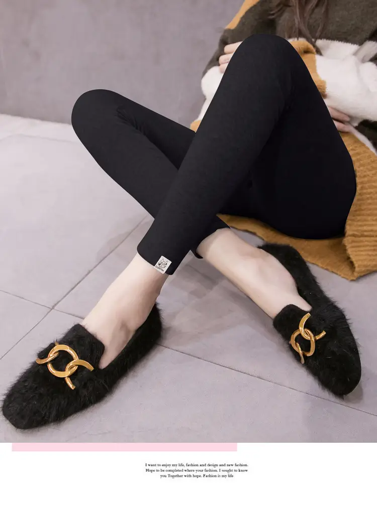 Warm Fleece Lined Long Leggings for Women — feature 20