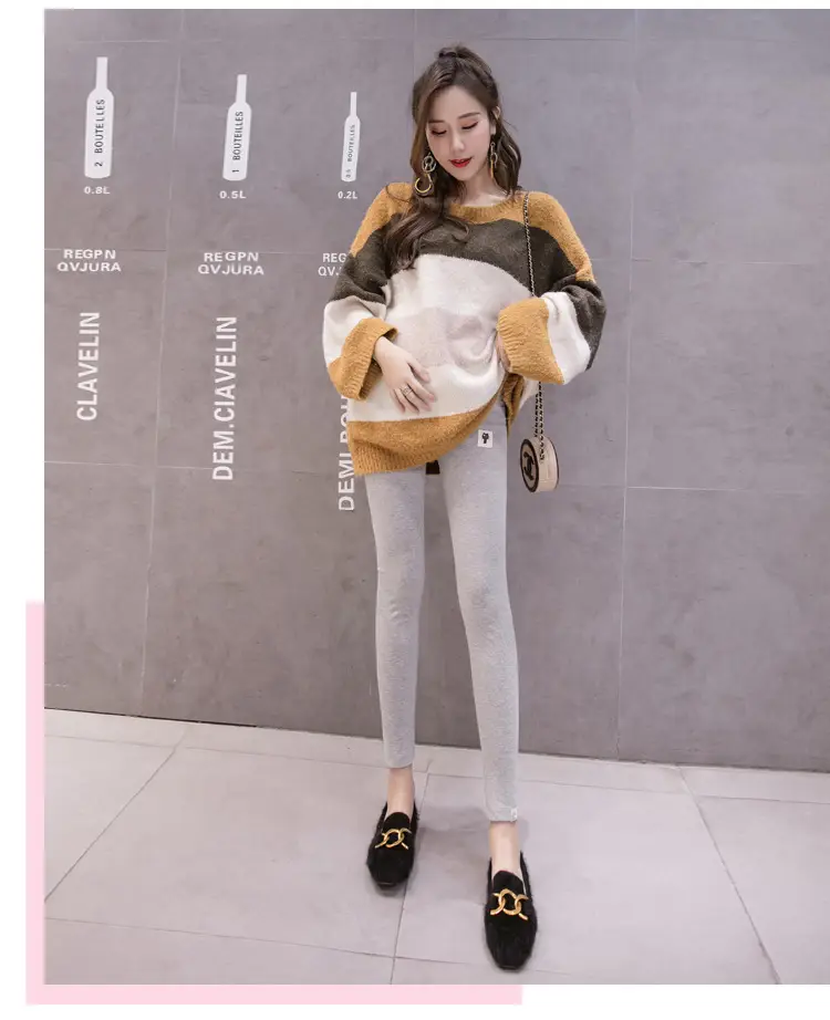 Warm Fleece Lined Long Leggings for Women — feature 7