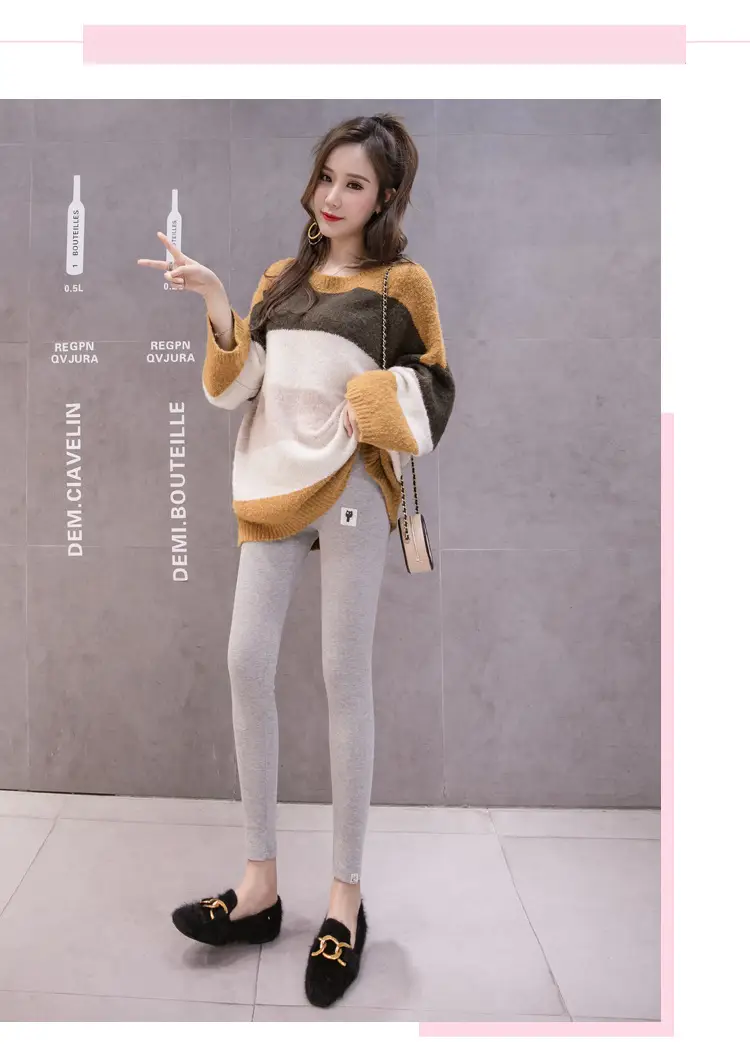 Warm Fleece Lined Long Leggings for Women — feature 9