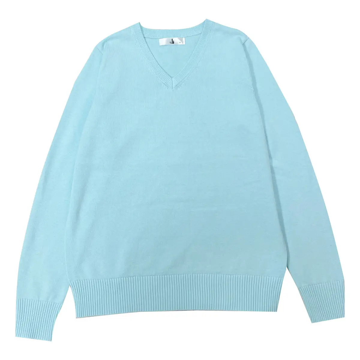 Men V Neck Knitted Sweater Navy Blue - Image 12