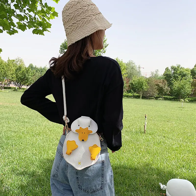 Cute Cartoon Duck Shoulder Crossbody Bag Yellow - Image 5