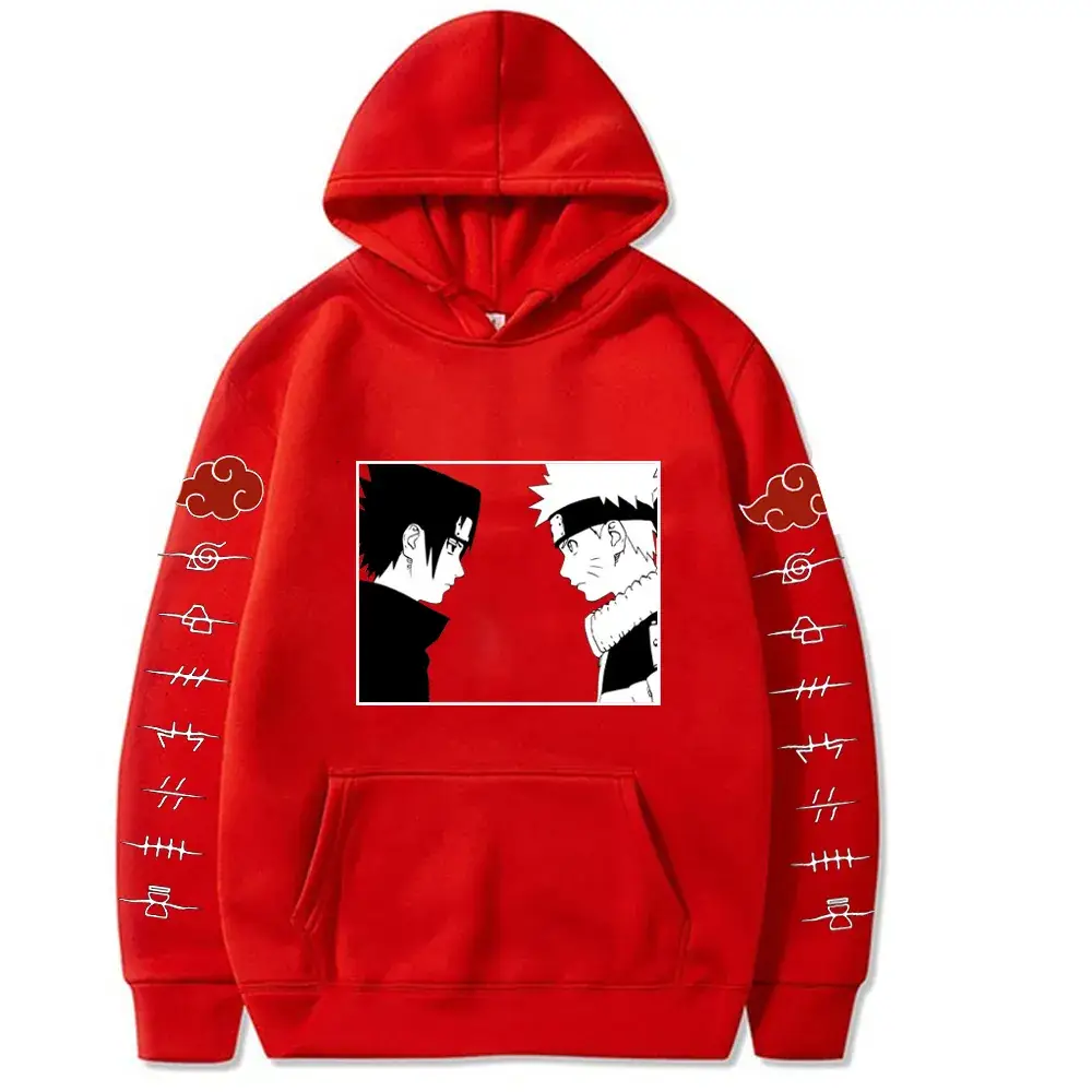 Naruto Sasuke Hoodie Plus Size Fleece Sweatshirt