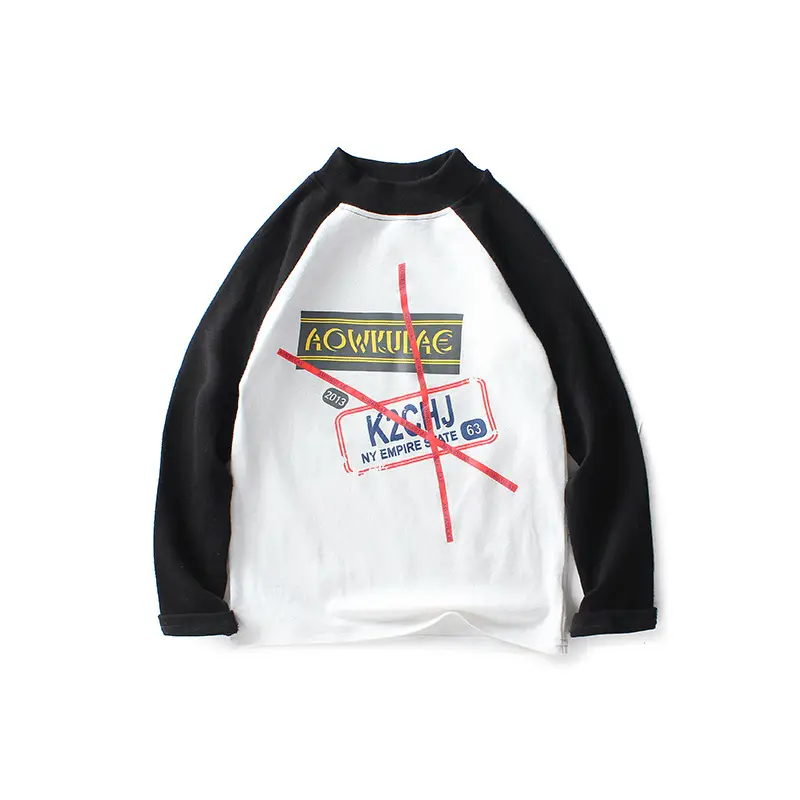 Autumn Winter Boys Long Sleeve T-Shirt Pink Grey Large - Image 9