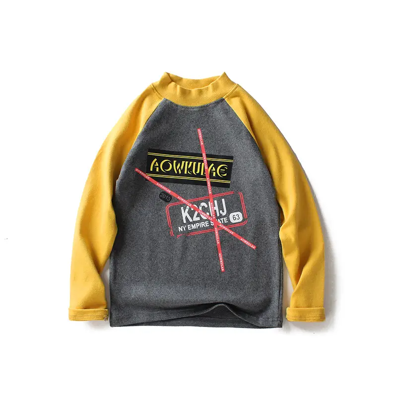 Autumn Winter Boys Long Sleeve T-Shirt Pink Grey Large - Image 10
