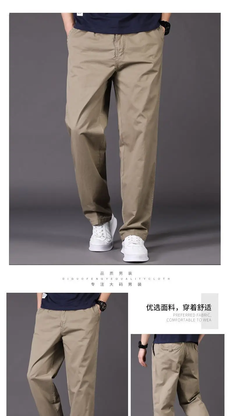Men's Grey Loose Fit Casual Pants Winter Overalls — feature 37
