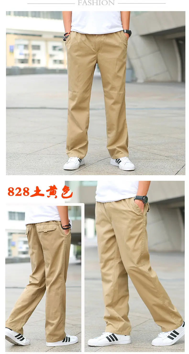 Men's Grey Loose Fit Casual Pants Winter Overalls — feature 41