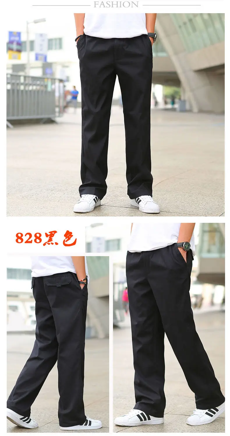 Men's Grey Loose Fit Casual Pants Winter Overalls — feature 43