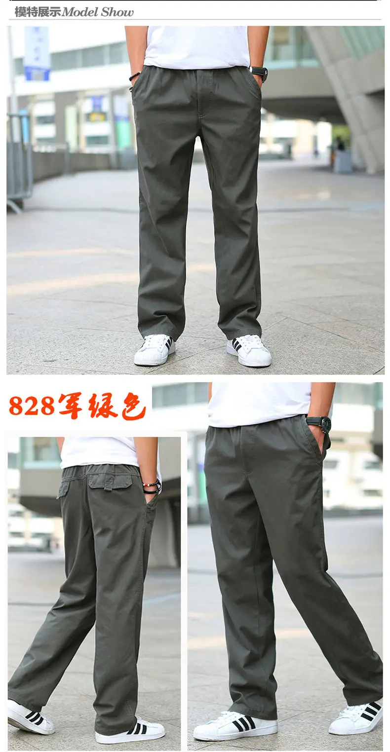 Men's Grey Loose Fit Casual Pants Winter Overalls — feature 44