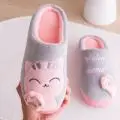 2021 Cotton Cartoon Slippers Winter Warm Couple Set - Image 4