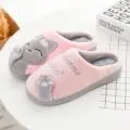 2021 Cotton Cartoon Slippers Winter Warm Couple Set - Image 5