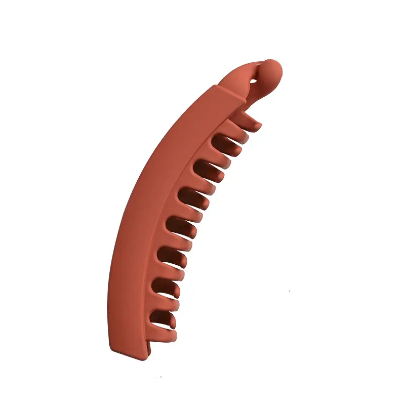 Frosted Toothed Hair Grabber Clip for Dark Ponytail