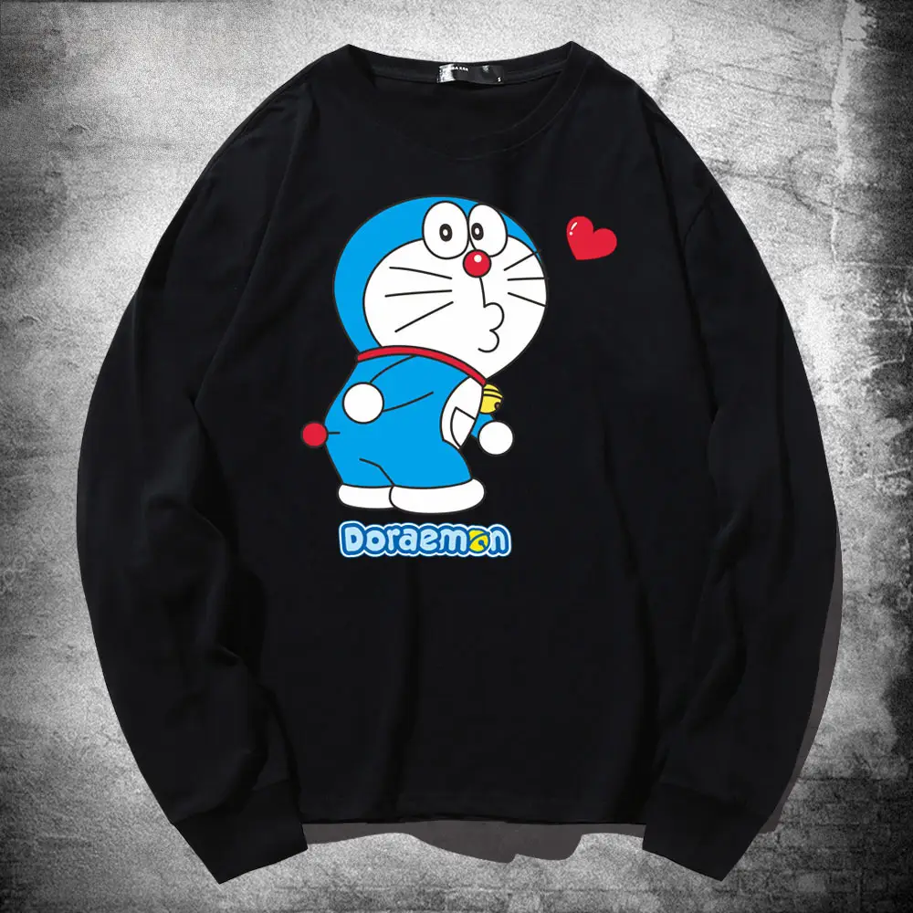 Doraemon Couple Sweatshirt Yellow Long Sleeve - Image 10