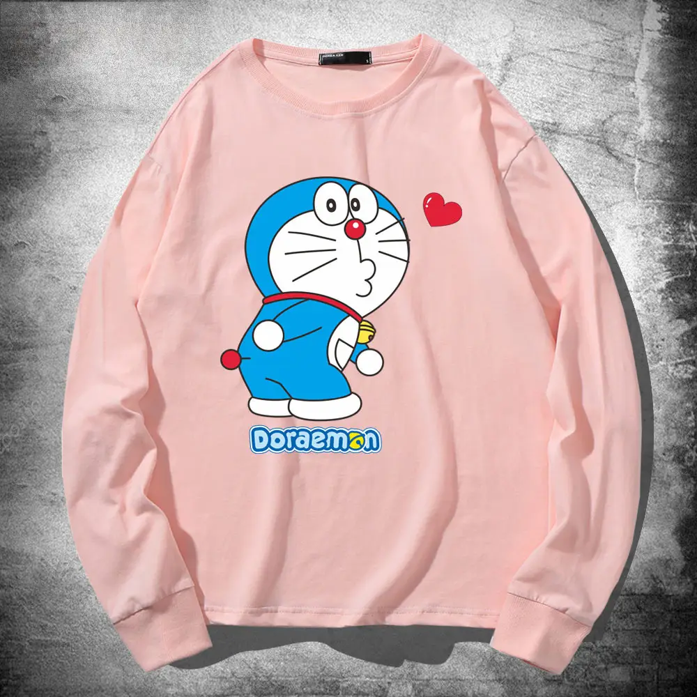 Doraemon Couple Sweatshirt Yellow Long Sleeve - Image 17