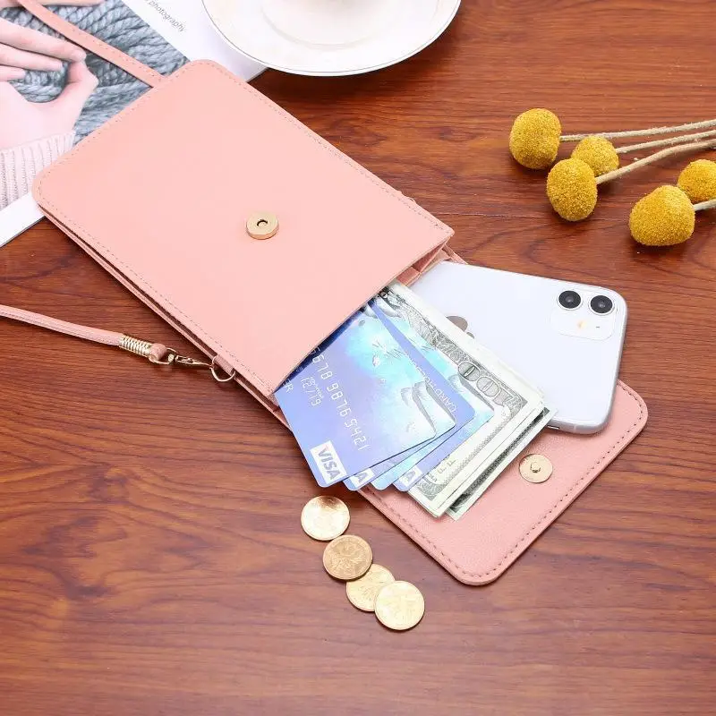 Green Touch Screen Mobile Phone Bag for Women - Image 11