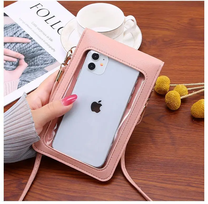 Green Touch Screen Mobile Phone Bag for Women — feature 12
