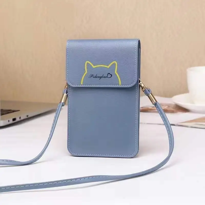 Green Touch Screen Mobile Phone Bag for Women - Image 5