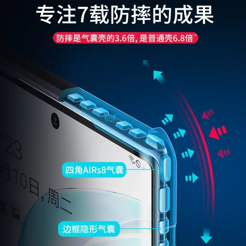 Silicone Anti-Fall Phone Case for Samsung Note 20 Ultra Transparent - Image 4