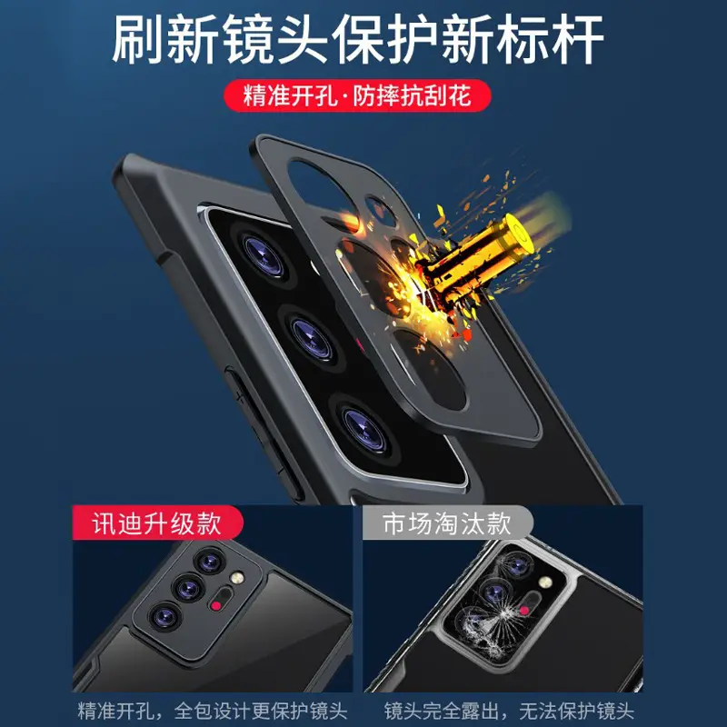 Silicone Anti-Fall Phone Case for Samsung Note 20 Ultra Transparent - Image 6