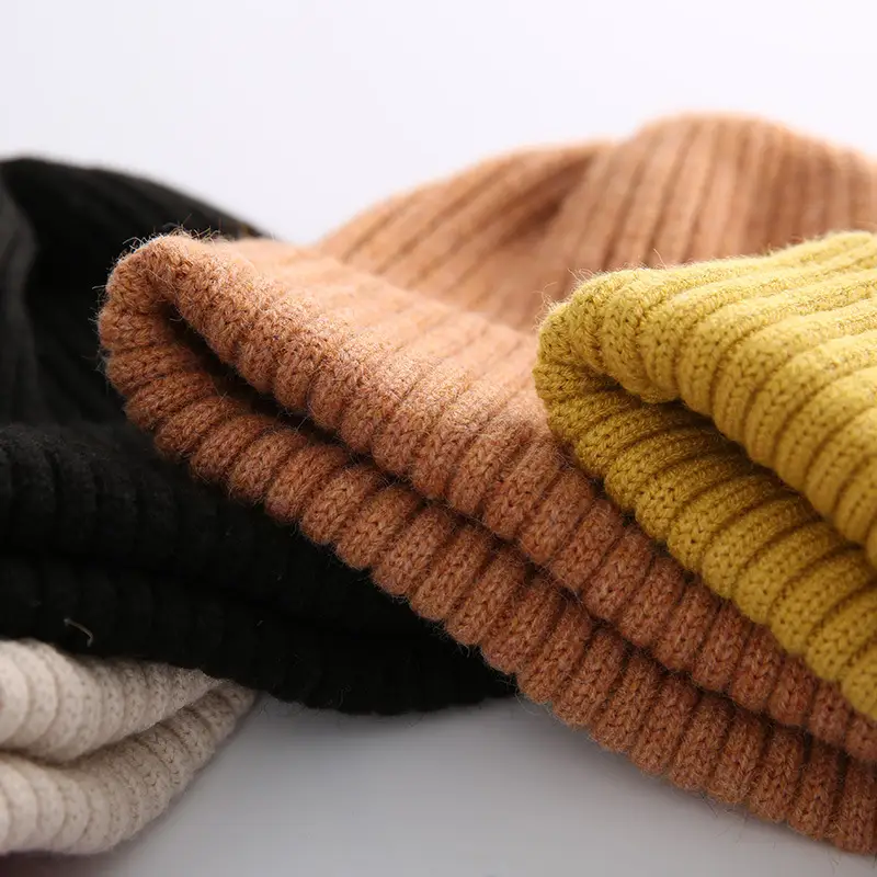 Red Knitted Beanie Hat for Boys Girls Winter Warm - Image 9