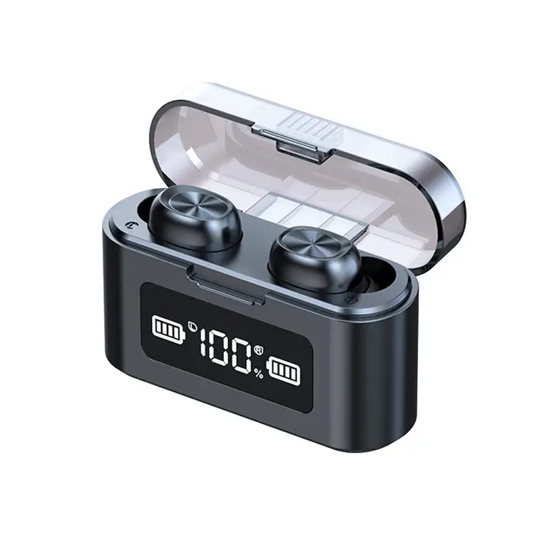 Bluetooth Headset with USB Charging Compartment & Digital Display - Image 11