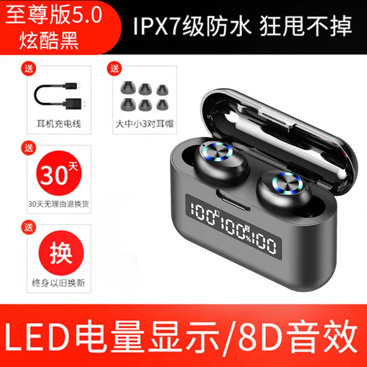 Bluetooth Headset with USB Charging Compartment & Digital Display - Image 2