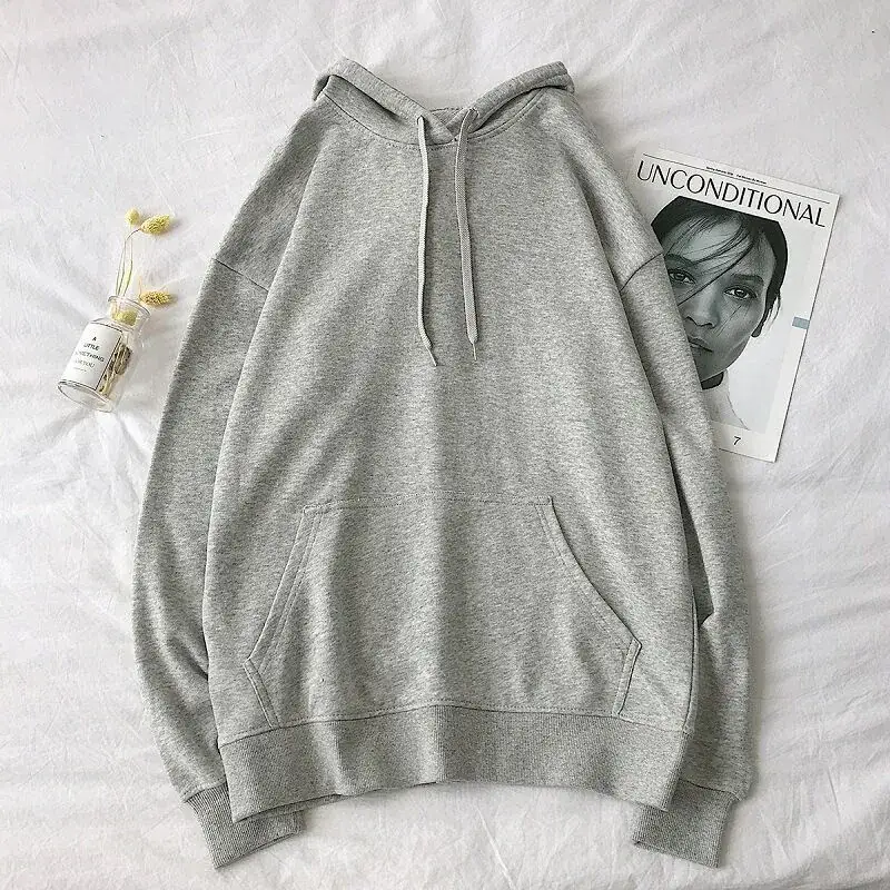 2020 Korean Hooded Plus Velvet Sweater Loose Casual - Image 13