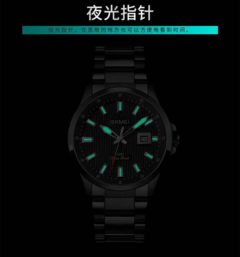 Men's Black Quartz Calendar Watch with Date Display — feature 11