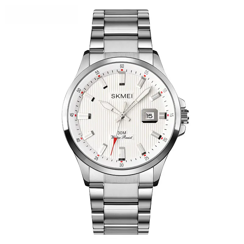 Men's Black Quartz Calendar Watch with Date Display