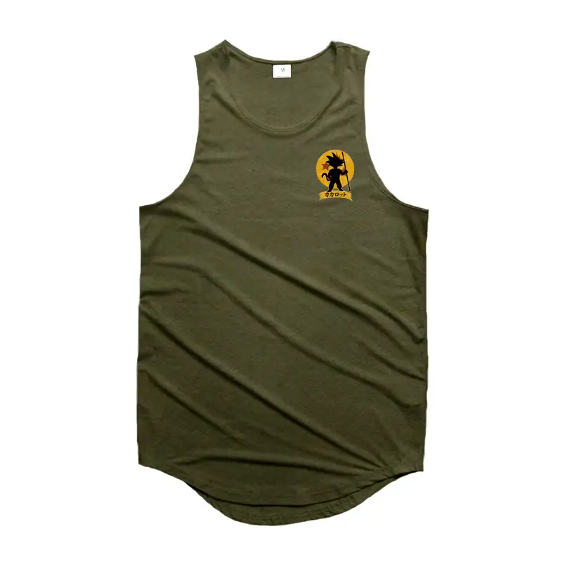 Men's Sleeveless Dragon Logo Vest Grey Summer Gym