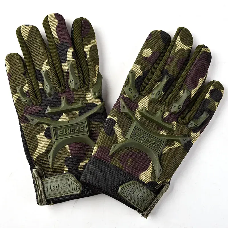 Children's Tactical Black Finger Gloves for Sports & Car Use