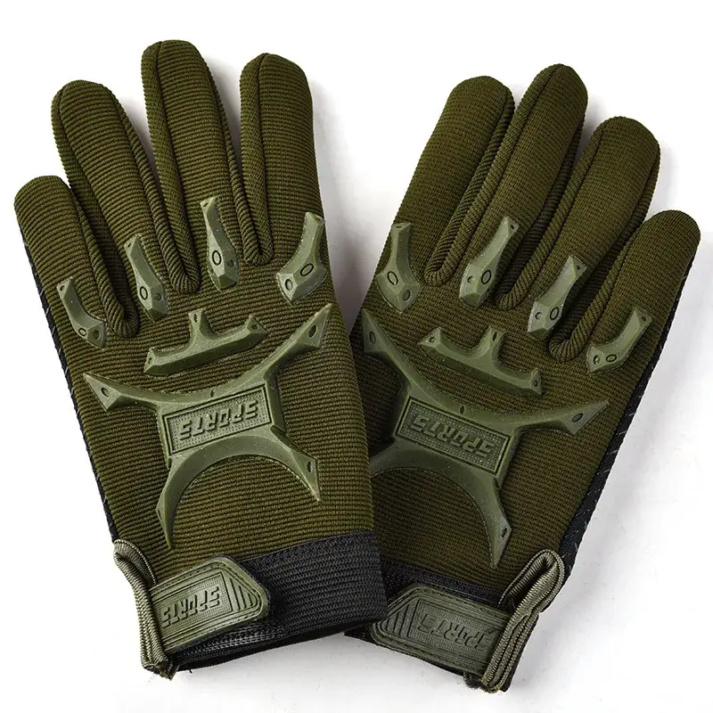 Children's Tactical Black Finger Gloves for Sports & Car Use