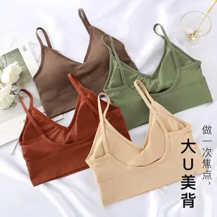 Cross-Border Foreign Trade I-Shaped Butterfly Back Bra Push-Up No-Wire Sports Bra Girl's Chest-Wrapped Tube Top Vest — feature 23