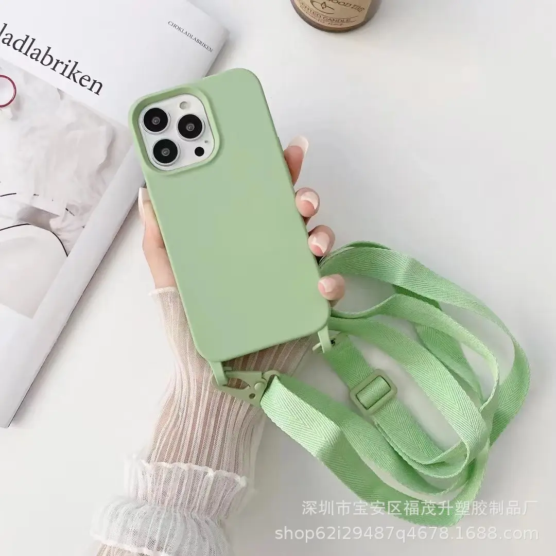 Crossbody iPhone Case with Liquid Silicone Lanyard - Image 3
