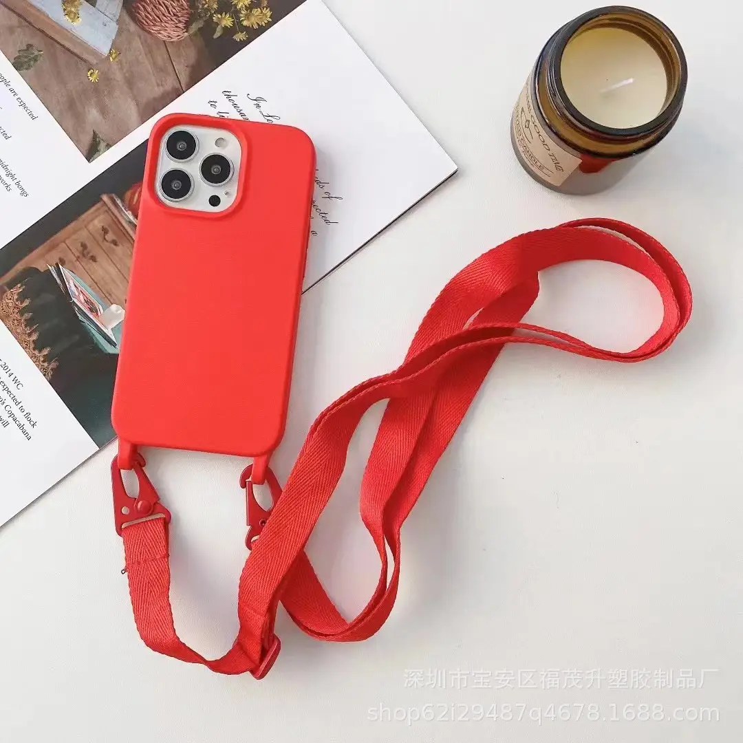 Crossbody iPhone Case with Liquid Silicone Lanyard - Image 2
