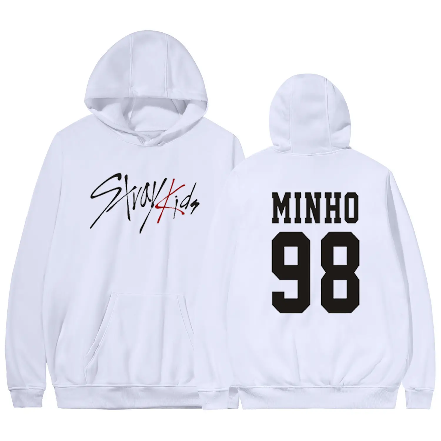 StrayKids Changbin Hoodie White 99 - Image 16