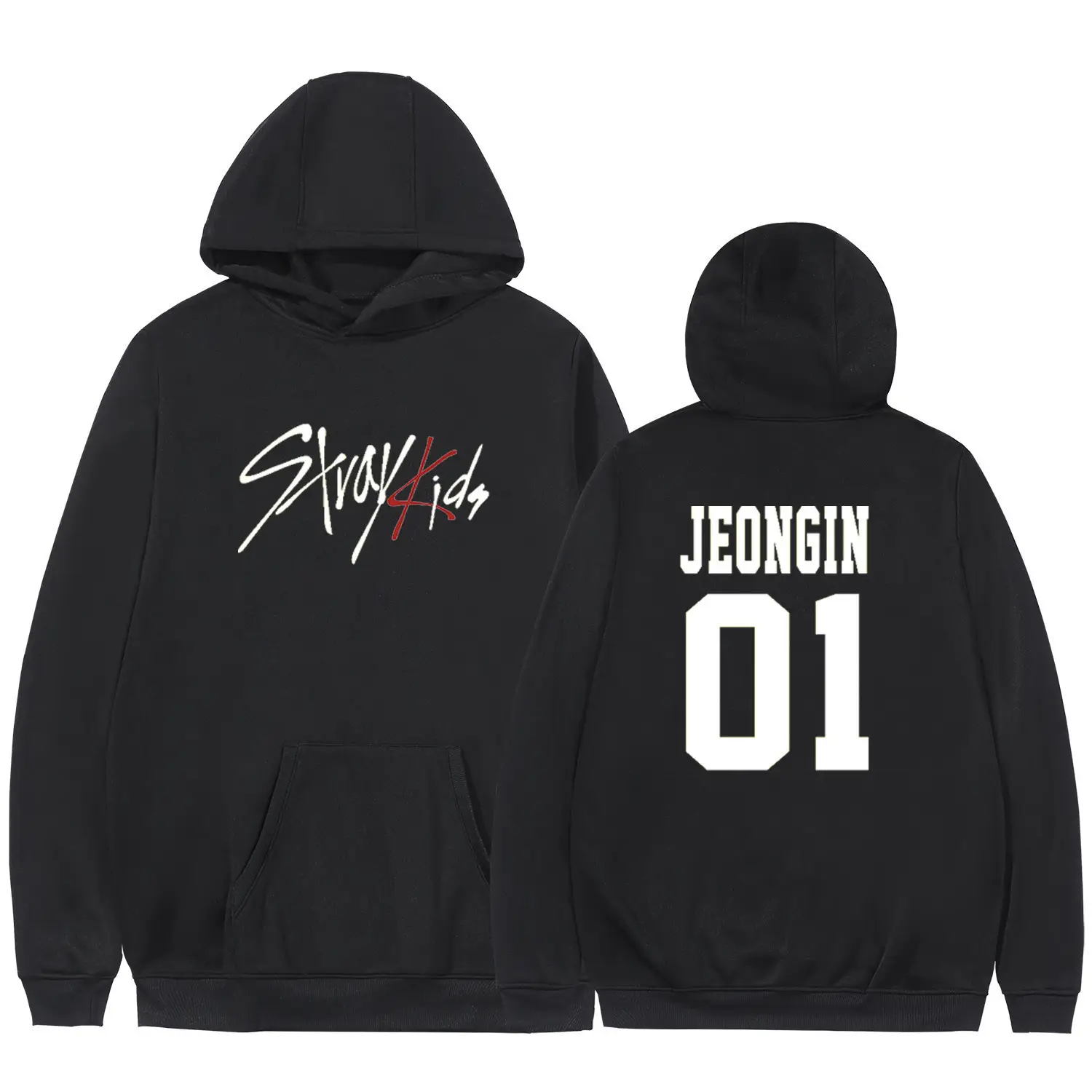 StrayKids Changbin Hoodie White 99 - Image 5