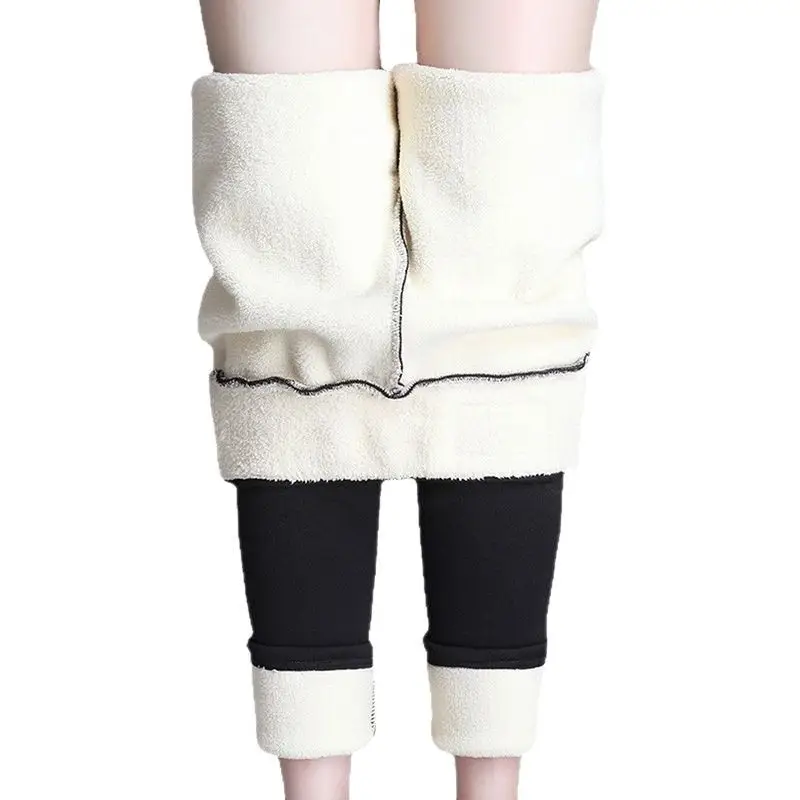 Women's Navy Blue Padded Winter Leggings with "Soft Clouds" Logo - Image 17