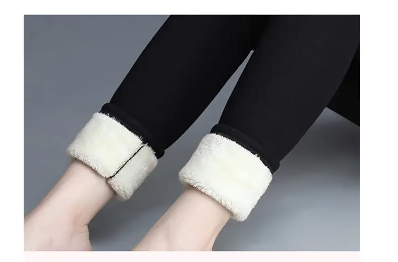 Women's Navy Blue Padded Winter Leggings with "Soft Clouds" Logo — feature 12