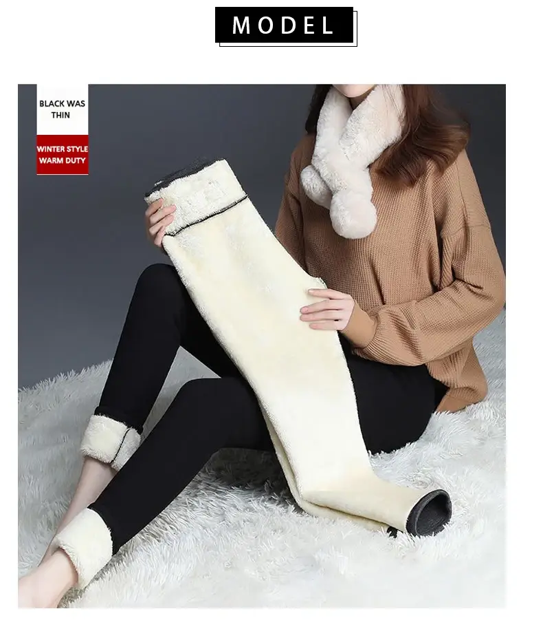 Women's Navy Blue Padded Winter Leggings with "Soft Clouds" Logo — feature 6