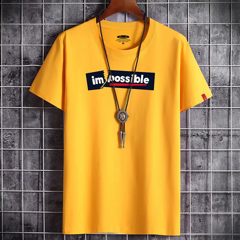 Men Black T-Shirt Im Desolate Cotton Loose Fit - Image 2