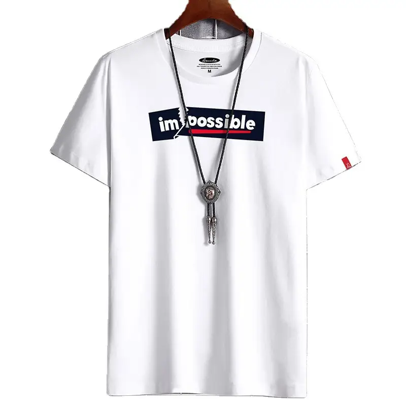 Men Black T-Shirt Im Desolate Cotton Loose Fit - Image 5