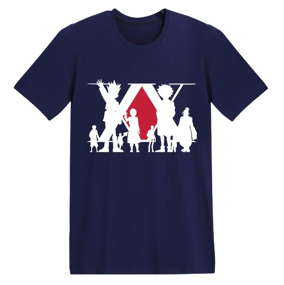 2020 Cross-border Amazon Hot Full-time Hunter Series T-shirt Navy Blue Graphic Print - Image 16