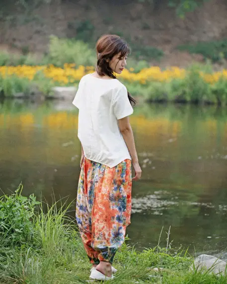 Tie-Dye Harem Pants Large Crotch Loose Casual Wear - Image 5