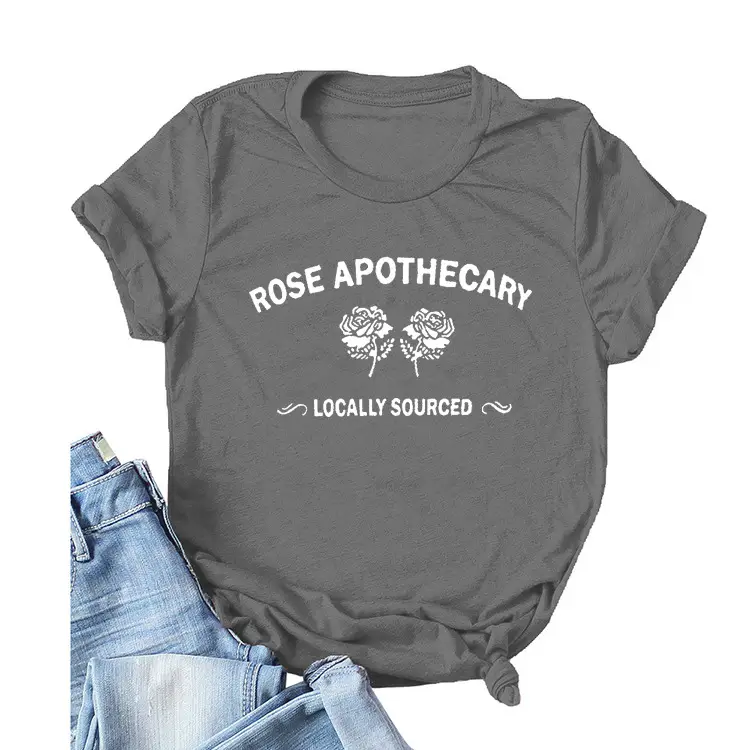 Women's Pink Rose Apothecary Short Sleeve T-Shirt - Image 25
