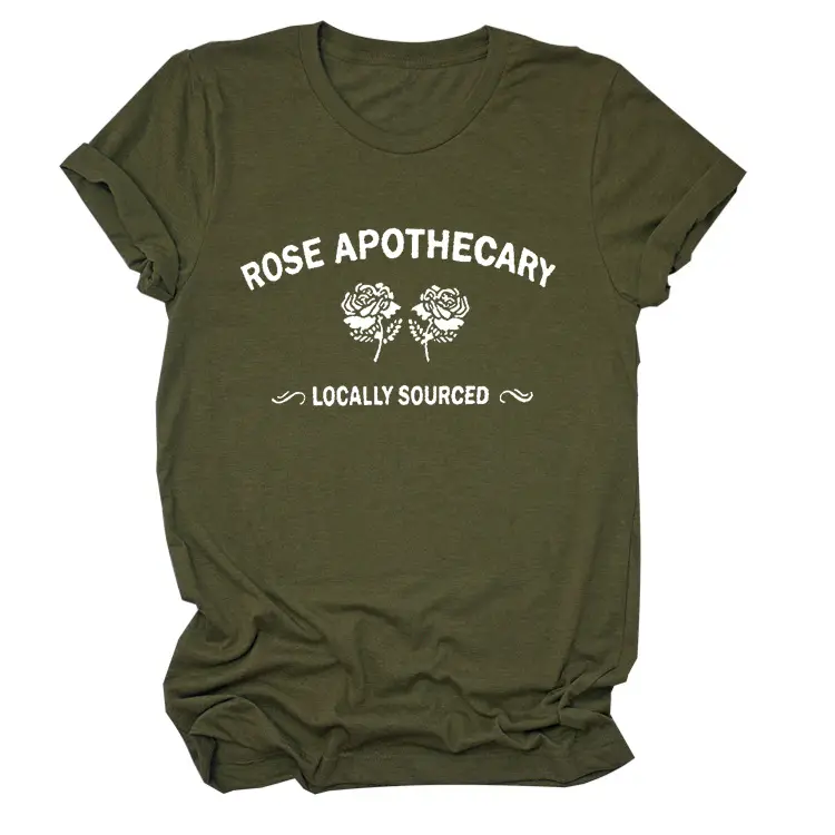 Women's Pink Rose Apothecary Short Sleeve T-Shirt - Image 10