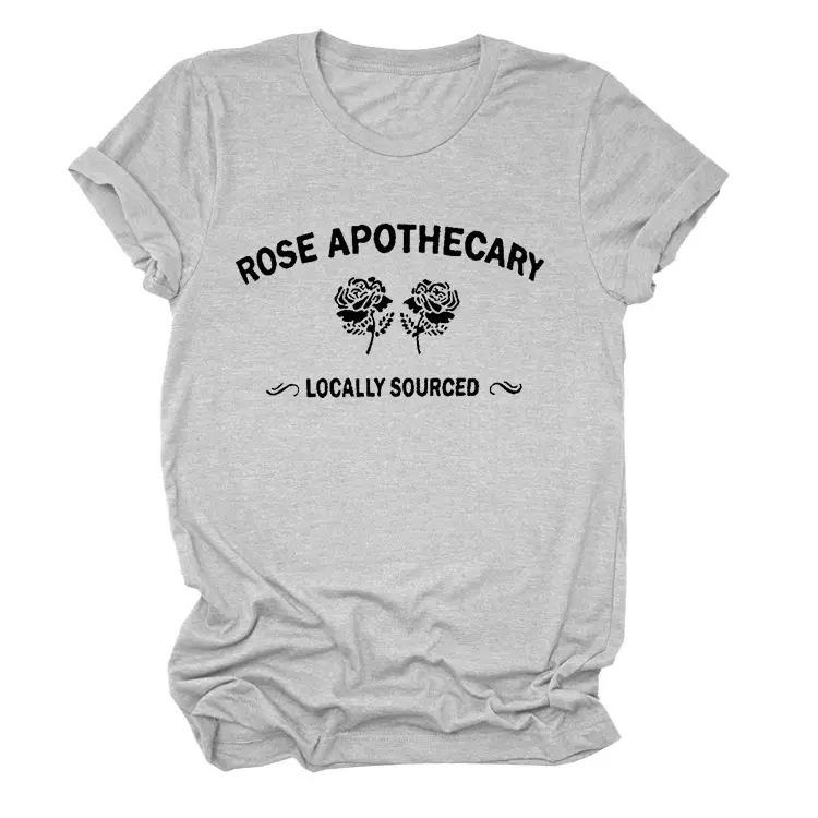 Women's Pink Rose Apothecary Short Sleeve T-Shirt - Image 4