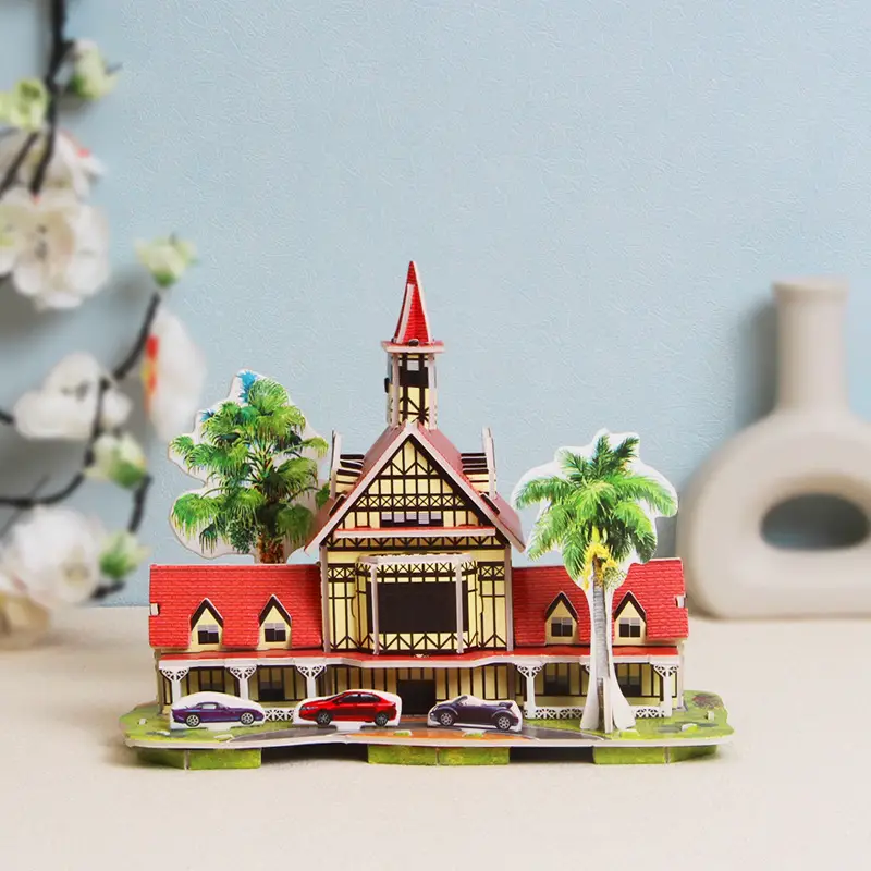 3D Wooden House Puzzle for Kids 6+ Educational Toy - Image 14
