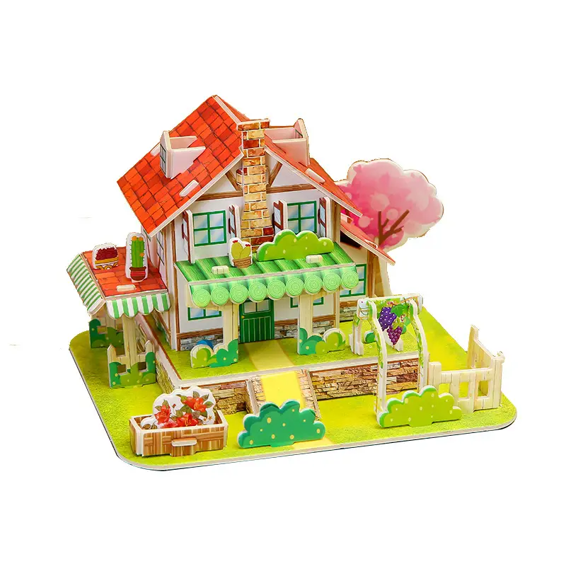 3D Wooden House Puzzle for Kids 6+ Educational Toy - Image 15