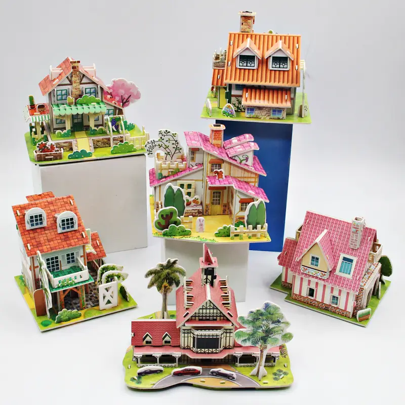 3D Wooden House Puzzle for Kids 6+ Educational Toy — feature 3