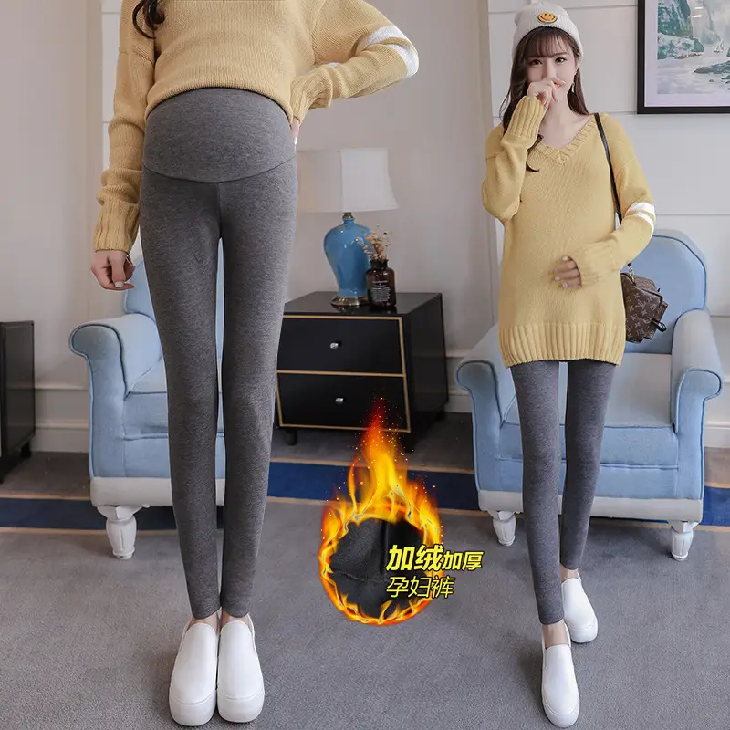 Fleece Lined Thickened Leggings for Women - Image 2